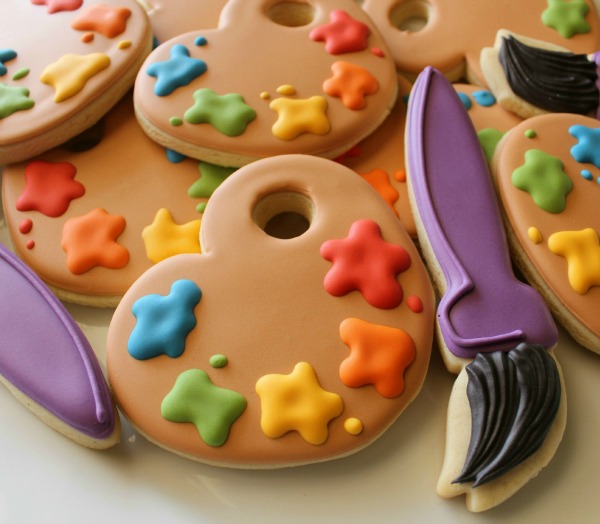 Paint Palette Sugar Cookies