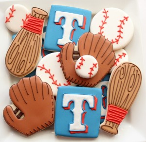 Texas Rangers Cookies - The Sweet Adventures of Sugar Belle