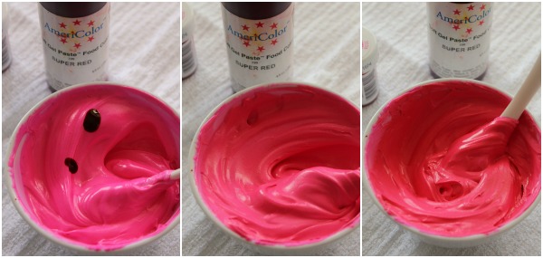 Deep Pink Icing Color