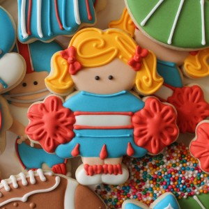 Decorated Cheerleader Cookies - The Sweet Adventures of Sugar Belle