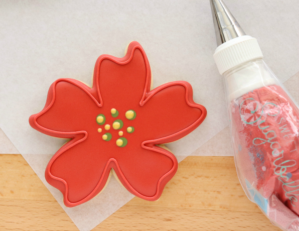Whimsical Decorated Poinsettia Cookies - The Sweet Adventures of